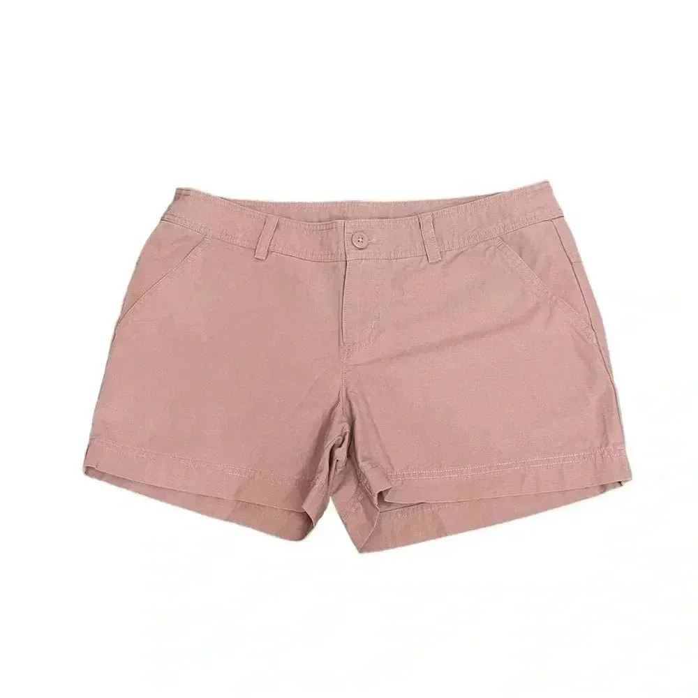 Columbia Light Purple 4” Inseam 100% Cotton Hiking Shorts Women’s size 12